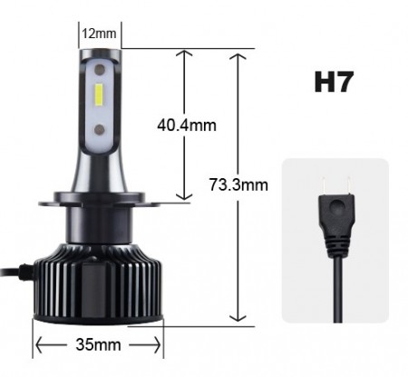 LED H7  pære